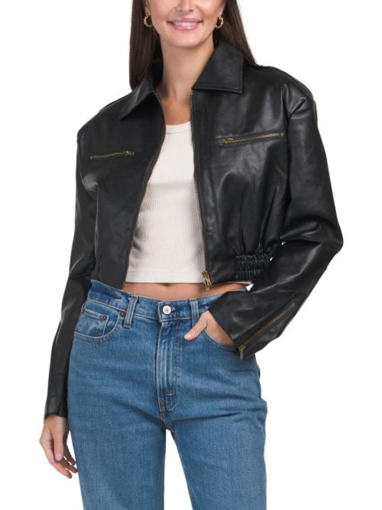Venti Faux Leather Jacket